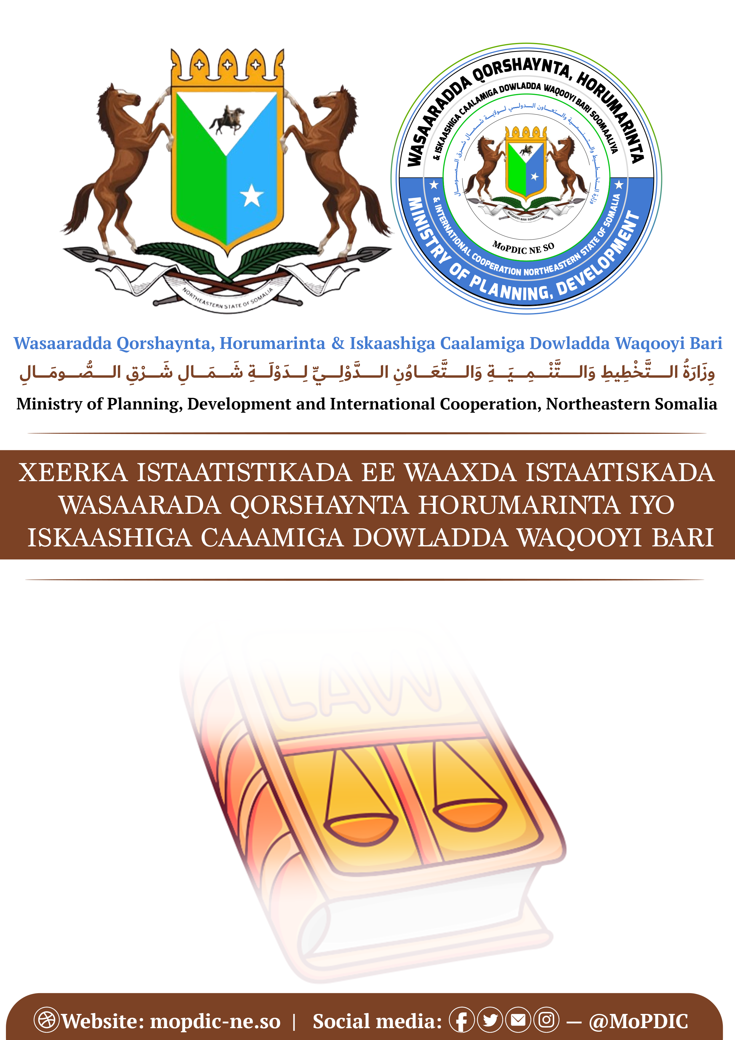 Xeerka Hoosaadka Istaatikada ee Wasaaradda Qorshaynta Dowladda Waqooyi Bari Soomaaliya